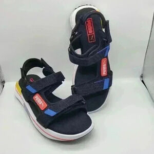 PUMA FUTURE RIDER SANDALS BLACK HOOK and LOOP SPORT US 4 WOMEN'S 5.5